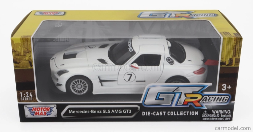 Motor-max Mercedes benz Sls Amg Gt3 N 7 2010 1:24 Bílá