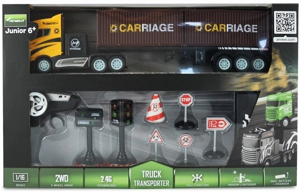 RC kamión s kontajnerovým návesom