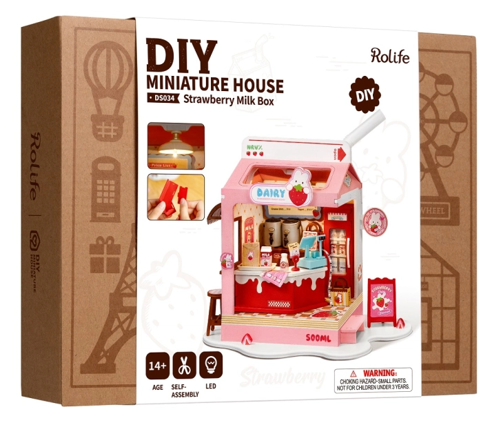RoboTime miniatura domečku Mléčný bar Strawberry