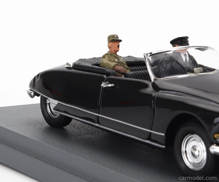 Rio-models Citroen Ds19 Cabriolet Osobný automobil Generál Charles De Gaulle Návšteva Džibuti 1959 1:43 Čierna