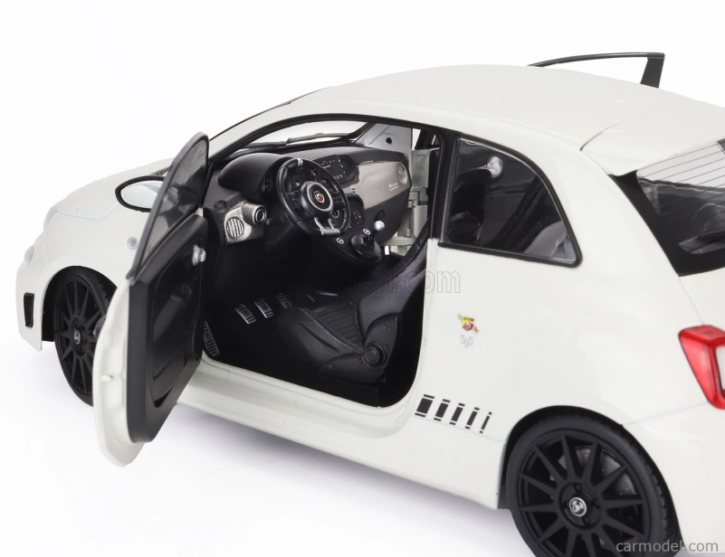 Solido Fiat Nuova 500 Abarth 595 2022 1:18 Bílá Černá