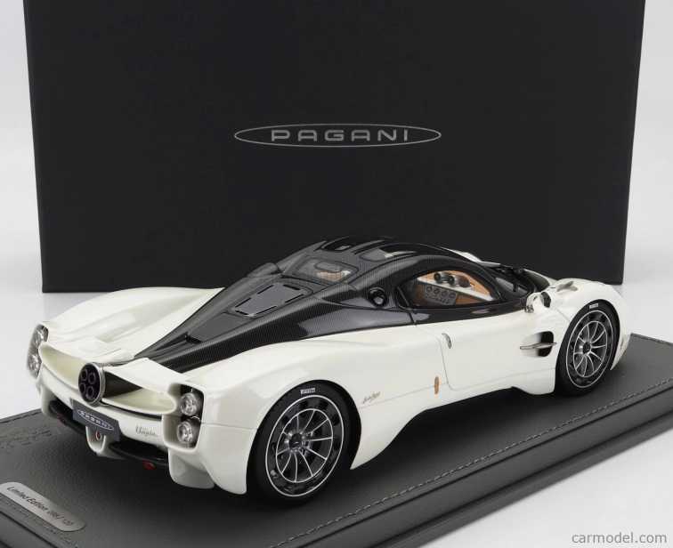 Bbr-models Pagani Utopia 2022 - Con Vetrina - With Showcase 1:18 Bianco Perla - Bílá