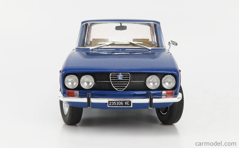 Mitica-diecast Alfa romeo 2000 Berlina 1971 - Cerchi Millerighe Wheels 1:18 Blue Pervinca Met 349