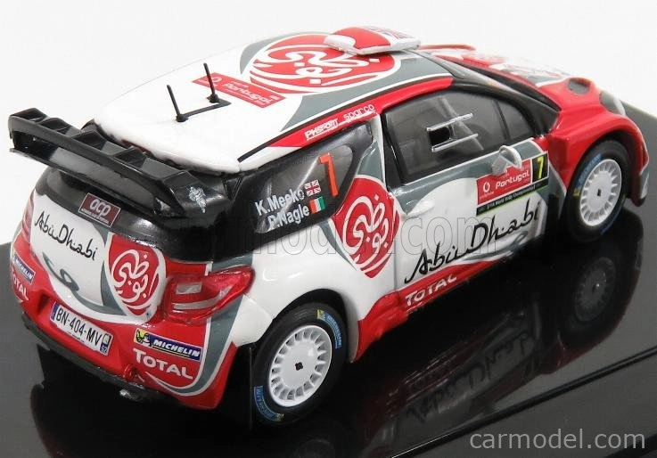 Minipartes Citroen Ds3 Wrc Team Total Abu Dhabi N 7 Winner Rally Portugal 2016 K.meeke - P.nagle 1:43 Červená Biela