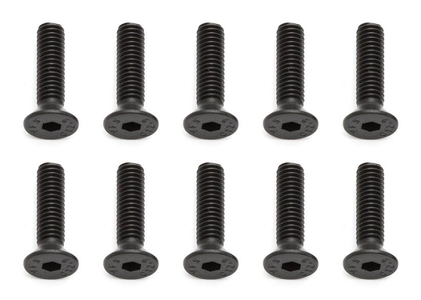 Imbusové skrutky so zápustnou hlavou M4x16 mm FHCS, 10 ks