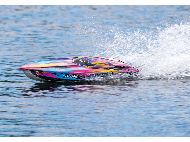 RC loď Traxxas Spartan TQi RTR, červená