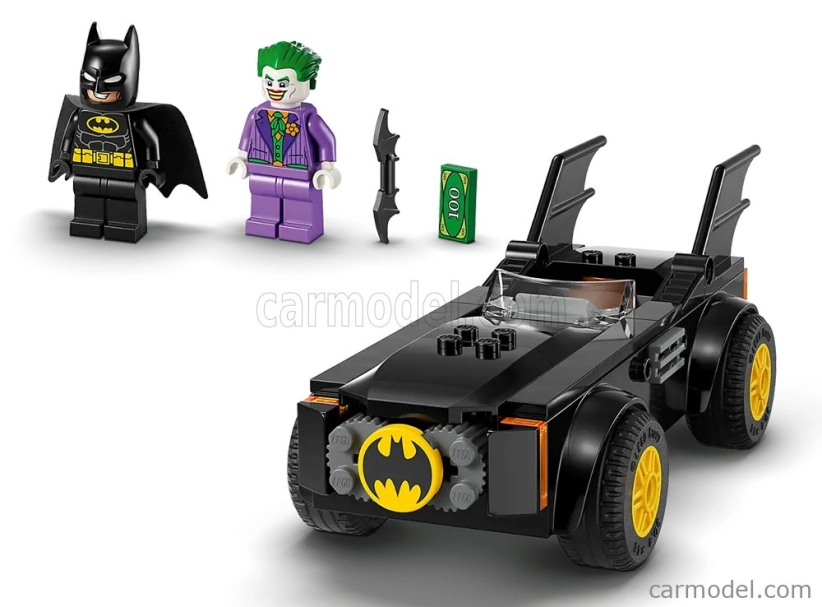 Lego Batman Lego - Batmobile - Batman Vs The Joker - 54 Pezzi - 54 Pieces Black