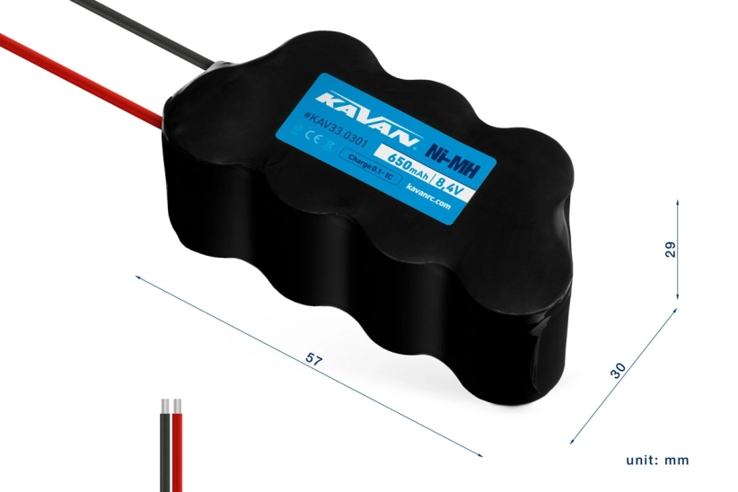 KAVAN NiMh 650mAh/8,4V - kocka