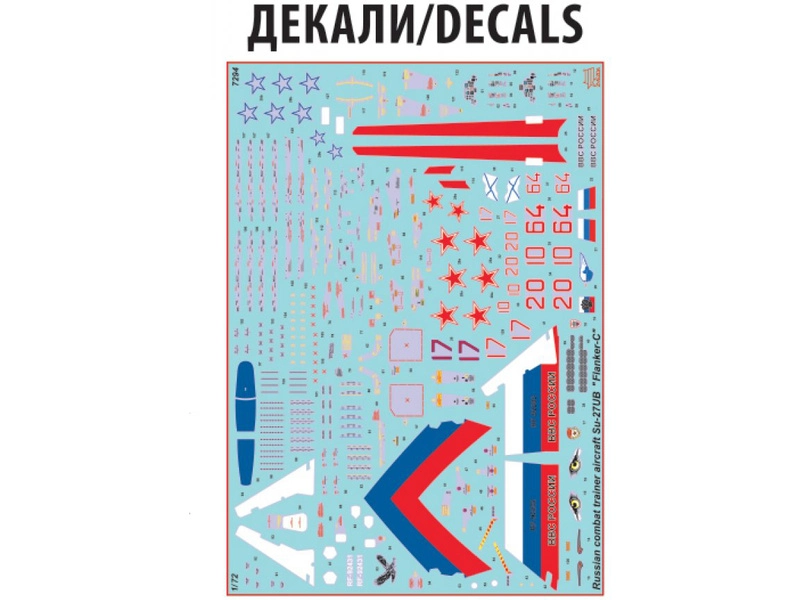 Zvezda Sukhoi SU-27 UB Flanker-C (1:72)