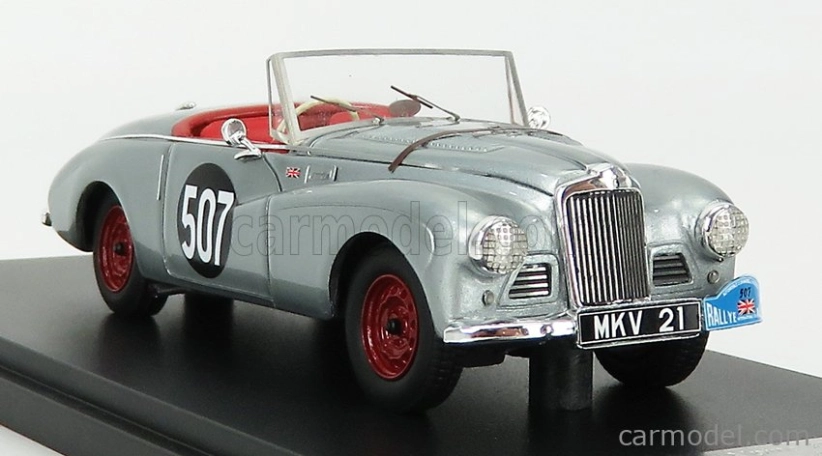 Matrix scale models Sunbeam Alpine N 507 Rally Des Alpes Open 1953 S.moss - J.cutts 1:43 Silver