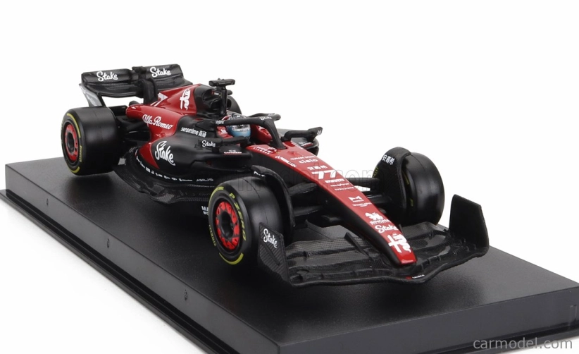 Bburago Alfa romeo F1 C43 Team Stake N 77 Season 2023 Valtteri Bottas 1:43, černá