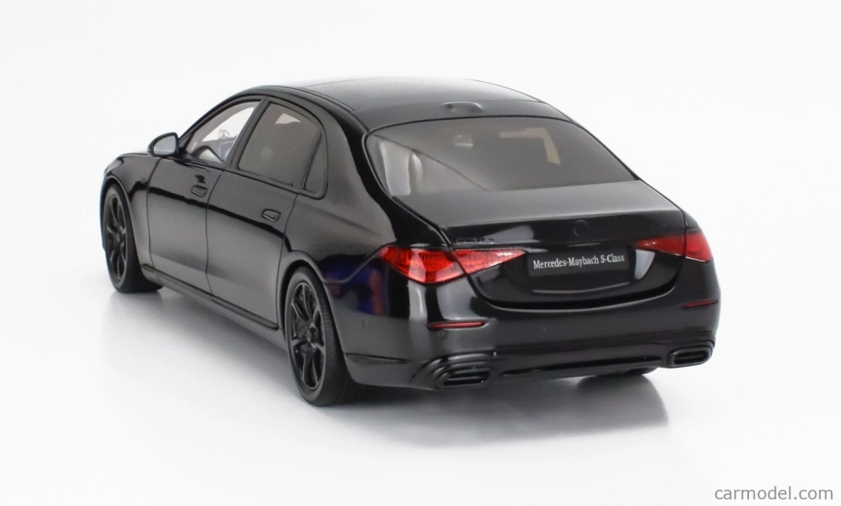 Almost-real Mercedes benz S-class S600 V12 Biturbo Maybach 2023 1:18 Obsidian Black