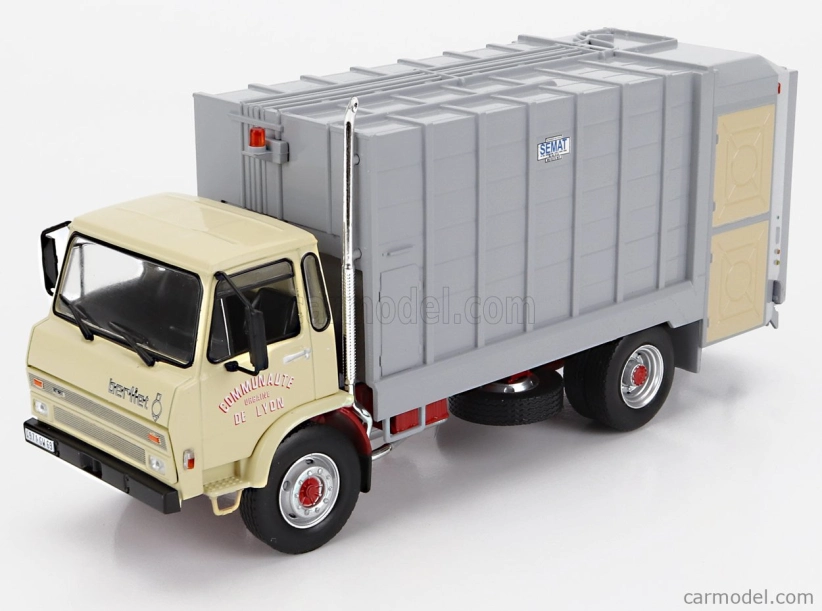 Edicola Berliet Gc 190bn Truck Trasporto Raccolta Rifiuti Urbani 2-assi 1982 1:43 žlto-sivá