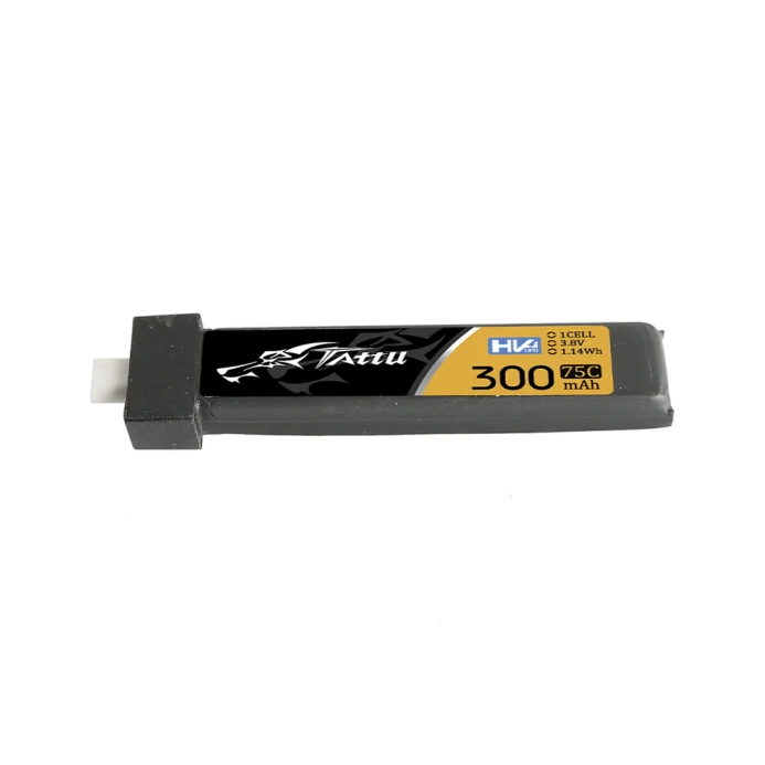 Tattu batéria HV LiPo 300mAh 3.8V 75C 1S1P BT 2.0 plug (5 ks) | RCprofi.sk
