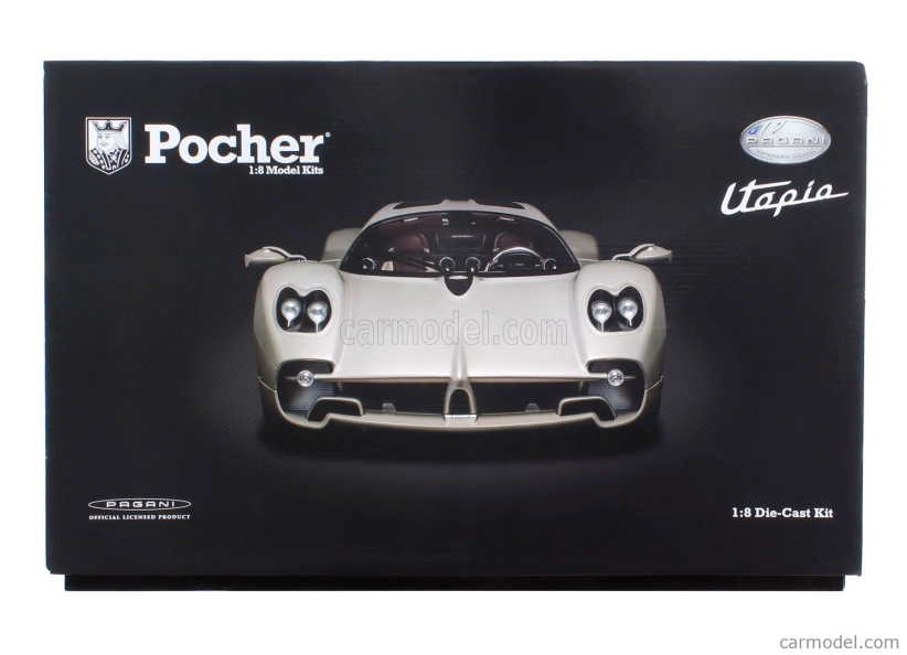 Pocher Pagani Utopia Coupe 2023 1:8 Grigio Rinascimento - svetlosivá