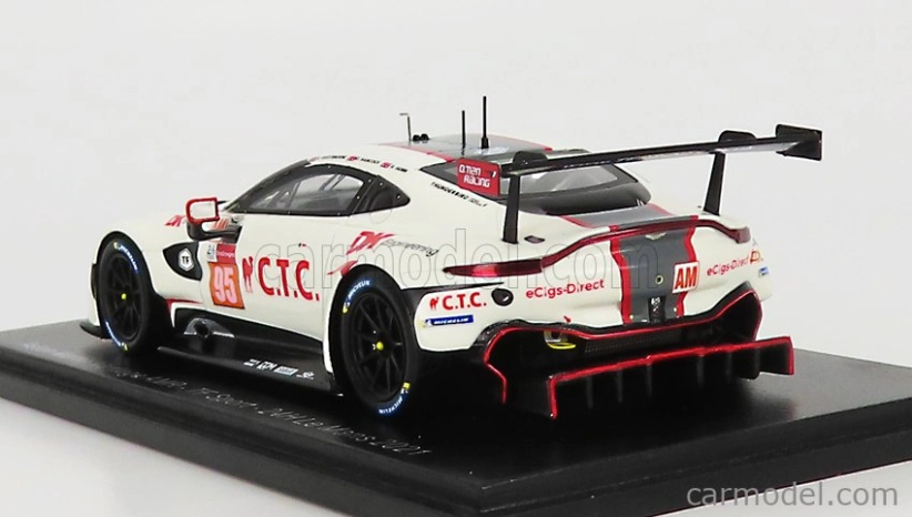 Spark-model Aston martin Vantage Amr 4.5l V8 Turbo Team Tf Sport N 95 24h Le Mans 2021 J.hartshorne - O.hancock - R.gunn 1:43 White