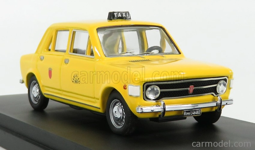 Rio-models Fiat 128 4-dverový Taxi Roma 1971 1:43 Žltá