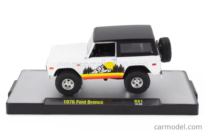 M2-machines Ford usa Bronco 1976 1:64 Bílá Černá