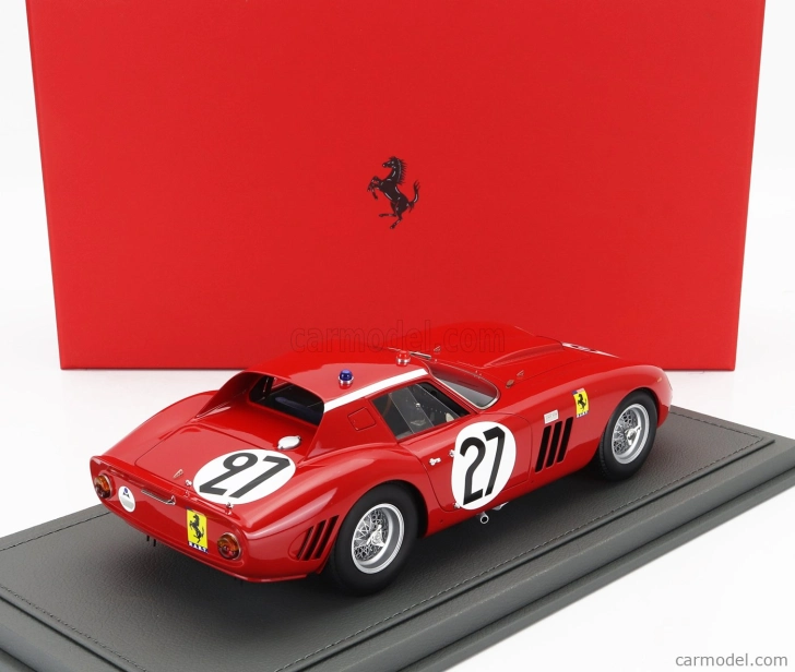 Bbr-models Ferrari 250 Gto Coupe Team North American Racing N.a.r.t. N 27 24h Le Mans 1964 Fernand Tavano - Bob Grossman - Con Vetrina - S vitrínou 1:18 červená