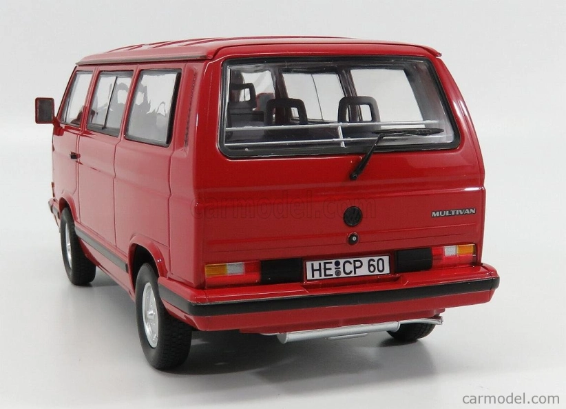 Norev Volkswagen T3 Multivan Minibus Red Star 1992 1:18 Red