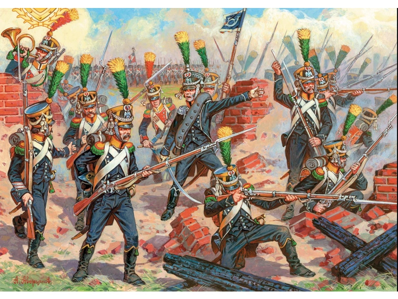 Zvezda figúrky French Elite Infantry Voltigeurs (re-release) (1:72)