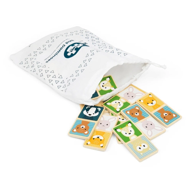 Bigjigs Toys Domino lesné zvieratá