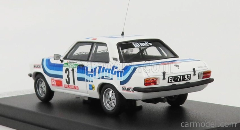 Trofeu Opel Ascona (night Version) N 31 Rally Portugal 1980 J.santos - L.alegria 1:43 Bílá Modrá