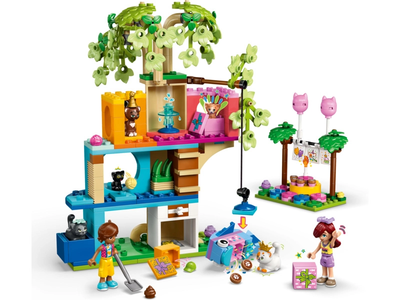 LEGO Friends - Mačacia narodeninová párty a domček na strome