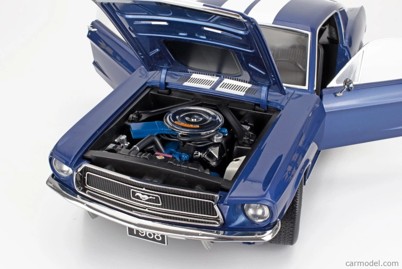 Kk-scale Ford usa Mustang Gt Fastback Coupe 1968 1:12 Blue White