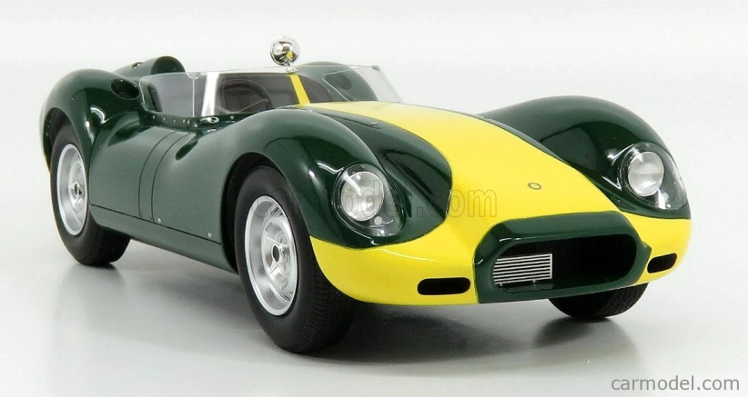 Matrix modely v mierke 1:18 Jaguar Lister 1958 Zeleno-žltá