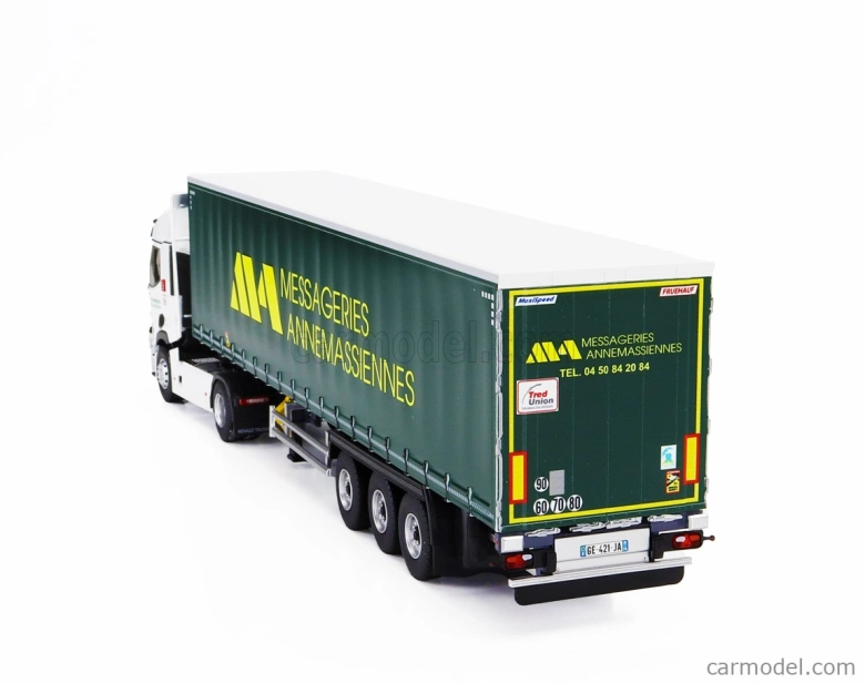 Eligor Renault T460 Truck Telonato Annemassiennes Transports 2021 1:43 Bielo-zelená
