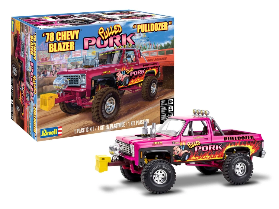 Plastic ModelKit MONOGRAM auto 4532 - 1978 Chevy Blazer Pulldozer (1:24)