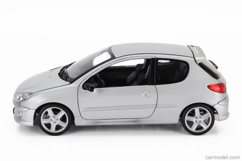 Norev Peugeot 206 Rc 2003 1:18 Hliníkové Stříbro