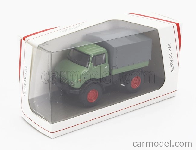 Schuco Mercedes benz Unimog U406 Truck 1966 1:64 Zelená Šedá