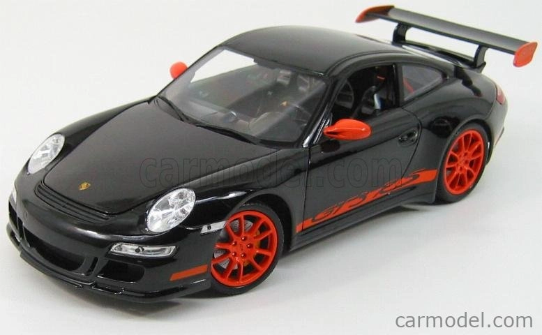 Welly Porsche 911 997 Gt3rs 2010 1:18 Black Orange