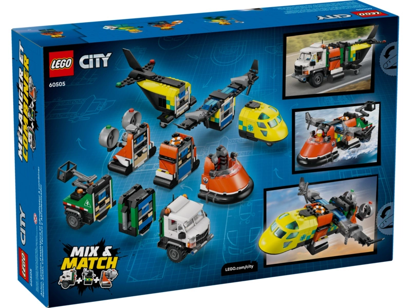 LEGO City - Remix: Lietadlo, servisné vozidlo a vznášadlo