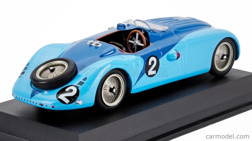 Edicola Bugatti Type 57g 3.3l Team Roger Labric N 2 Winner 24h Le Mans 1937 Jean Pierre Wimille - Robert Benoist 1:43 2 Tóny Modré