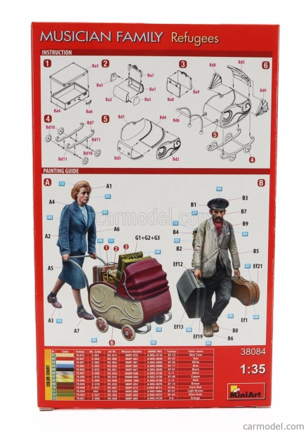 Miniart Figúrky Utečenci Muzikantská rodina 1:35 /