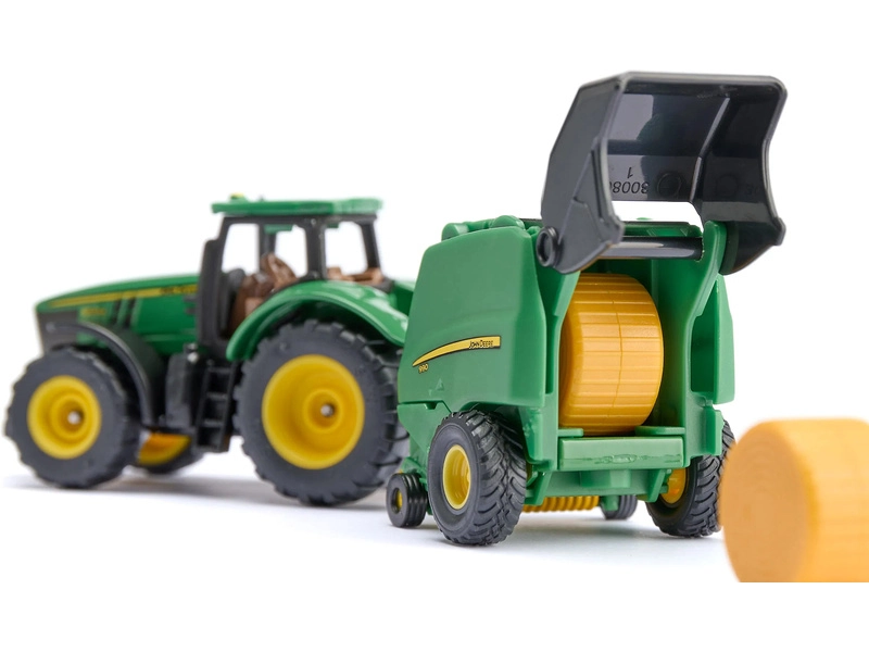 SIKU Blister - Traktor John Deere s lisom na balíky