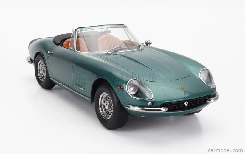 Kk-scale Ferrari 275 Gtb/4 Nart Spider 1967 1:18 Green Met