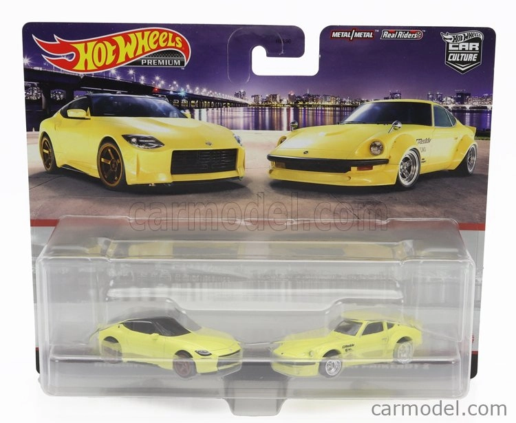 Mattel hot wheels Nissan Set 2x Z Proto 2021 + Fairlady Z 1970 1:64 Žlutá Černá