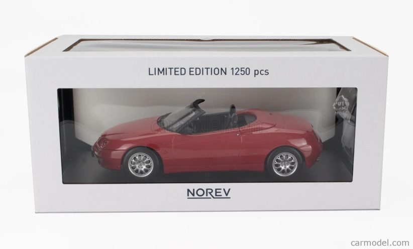 Norev Alfa romeo Spider 2.0 Twin Spark Cariolet Soft-top 1999 1:18 Červená
