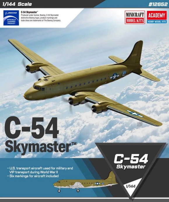 Model Kit letadlo 12652 - USAF C-54 SKYMASTER (1:144)