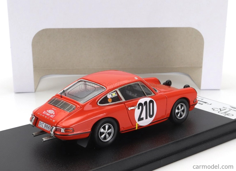 Trofeu Porsche 911t Coupe (night Version) N 210 Winner Rally Montecarlo 1968 Vic Elford - David Stone 1:43 Orange