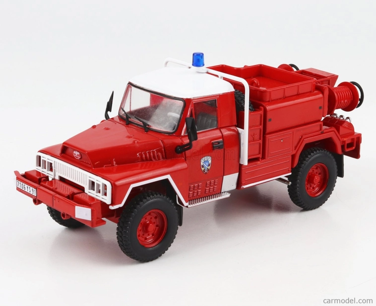 Edicola Acmat Tpk 4.20 Tanker Truck Antincendio Boschivo Sapeurs Pompiers Francúzsko 1985 1:43 červená biela