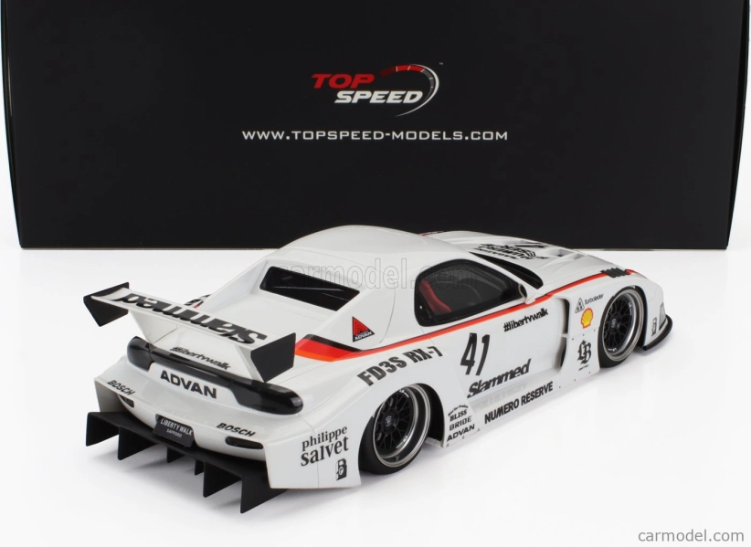 Truescale Mazda Rx-7 (fd3s) Lb Works Super Silhouette N 41 Racing 2006 1:18 Bílá