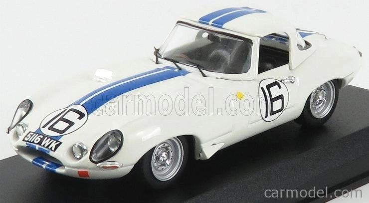 Najlepší model Jaguar E-type 3.8l Team Briggs Cunningham N 16 24h Le Mans 1963 R.salvadori - P.richards 1:43 White Blue