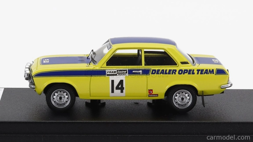 Trofeu Opel Ascona (night Version) N 14 Rally Welsh 1974 R.brookes - R.h.evans 1:43 Žlutá Modrá