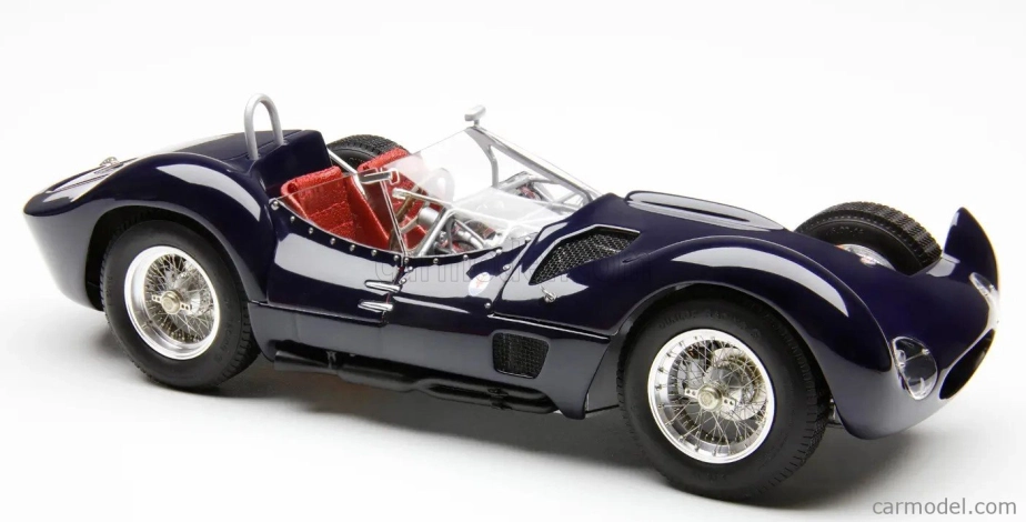 Cmc Maserati Tipo 60/61 Spider Birdcage Cgs25 Cut-off 1960 - Con Vetrina - S vitrínou 1:18 Modrá