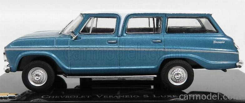 Edicola Chevrolet Veraneio S Luxe 1971 1:43 Blue Met White